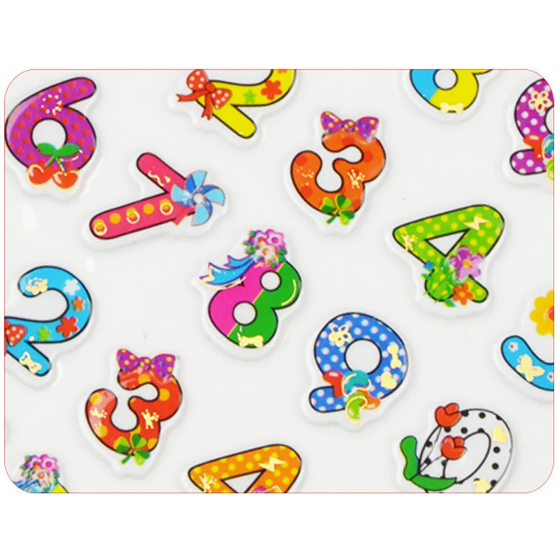 2016 Stereo Cartoon Change One's Clothes Children Bubble Kindergarten Reward Fruit letter Stickers Adhesive Paper 1PCS CTZ07 | Игрушки и