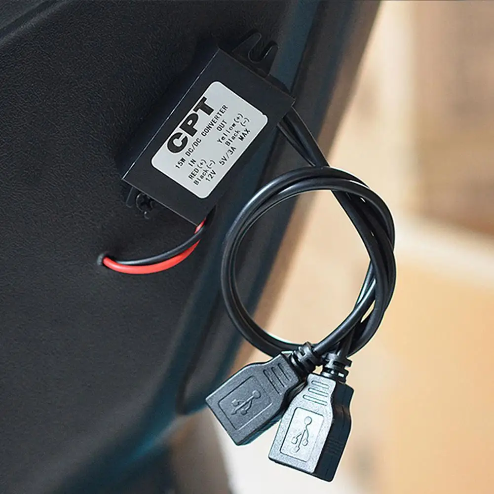 Понижающий модуль с двойным USB конвертером от 12 В до 5 понижающий выходной адаптер