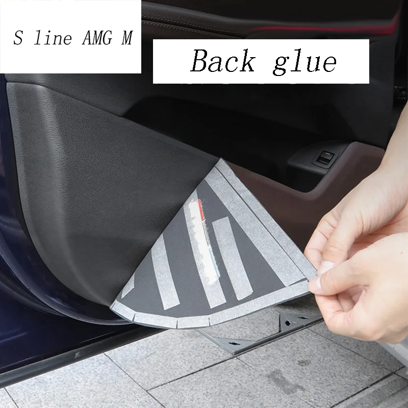 Car Styling Door Anti Kick Pad Protection mat decoration Covers Stickers trim For BMW X5 F15 2014-2018 Interior Auto Accessories |