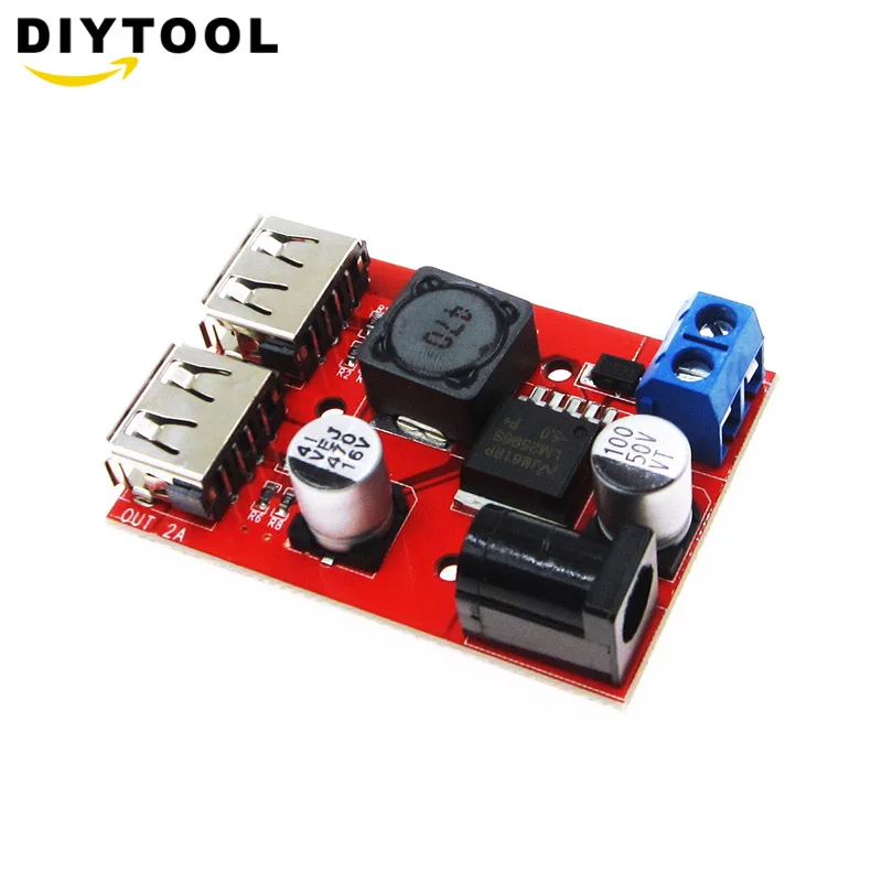 LM2596 LM2596S Dual USB DC 9V 12V 24V 36V 5V 3A модуль ldo понижающего преобразователя доска