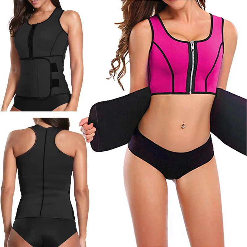 Cors&eacute; de neopreno para mujer embarazada, chaleco de entrenamiento de cintura adelgazante, cors&eacute; posparto, ropa moldeadora caliente, cintur&oacute;n de sudor ajustable, moldeador de cuerpo-4