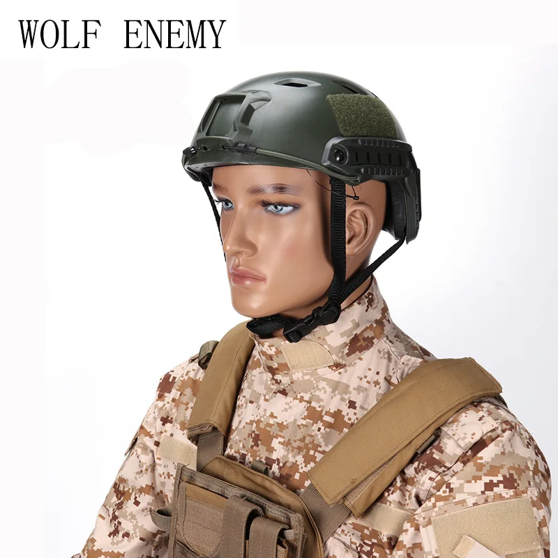 Быстрый базовый шлем типа BJ Тактический песчаный|base jump helmet|fast base helmettactical helmet |