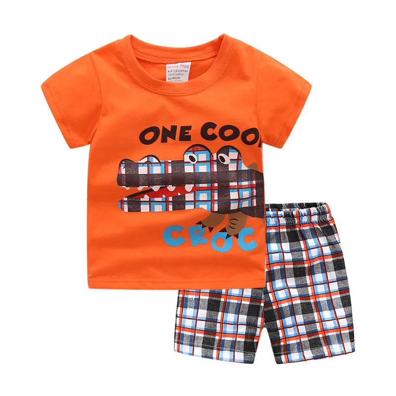 20121 Kids Clothes Boys Summer Top Children Clothing Sets Conjunto Infantil Menino Pijama Todder Tracksuit Baby Ensemble New |