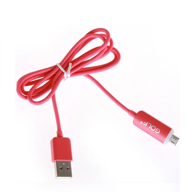 5 шт./лот Гольф 1 м из светодиодов Micro USB 2.0 кабель и синхронизации-зарядки зарядный