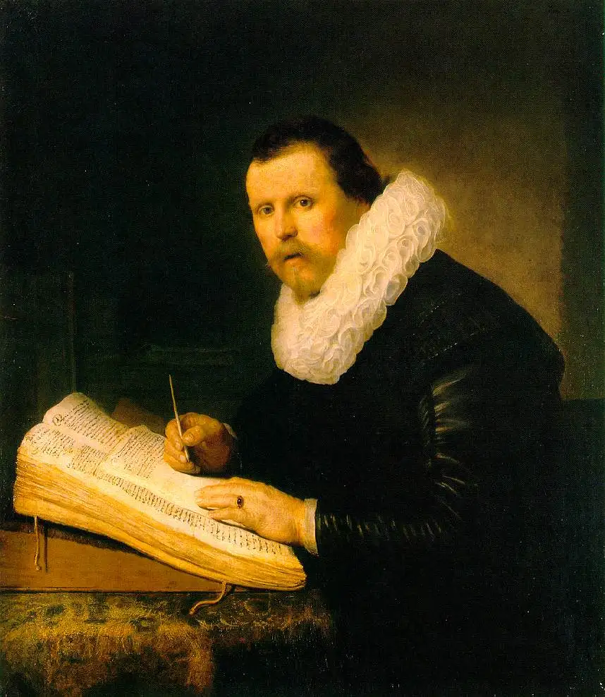 Ручная работа картина маслом Репродукция на льняном холсте, a-scholar-1631 Rembrandt Van Rijn, Rembrandt картина маслом