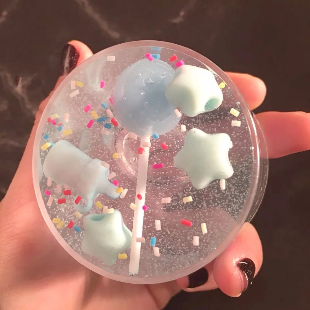 DIY Кристалл грязи моделирование Мороженое Торт украшения разбрызгивает наполнитель глины поддельные Конфеты Имитация сладостей сахарная игла слизи наполнитель