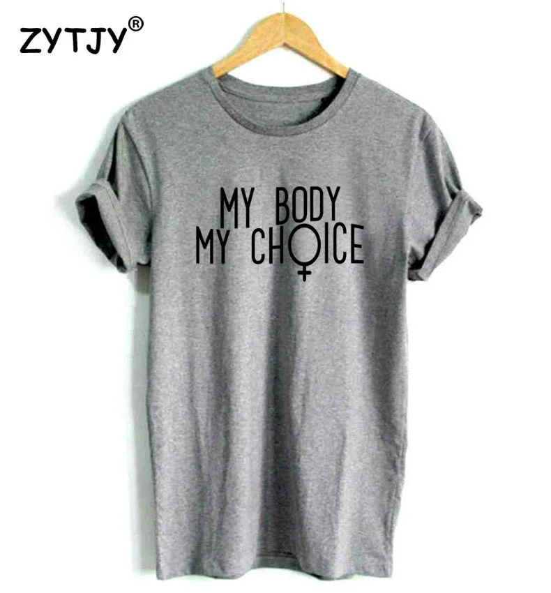 My Body Choice Letters Print Women Tshirt Cotton Funny t Shirt For Lady Girl Top Tee Hipster Tumblr Drop Ship HH-232 | Женская одежда