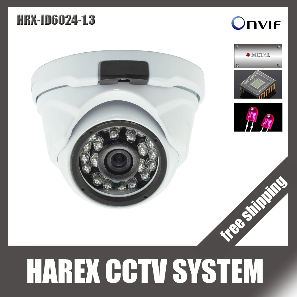 Металлическая купольная камера onvif IP 1280*960P 1 3 мегапикселей 24 шт. Инфракрасные