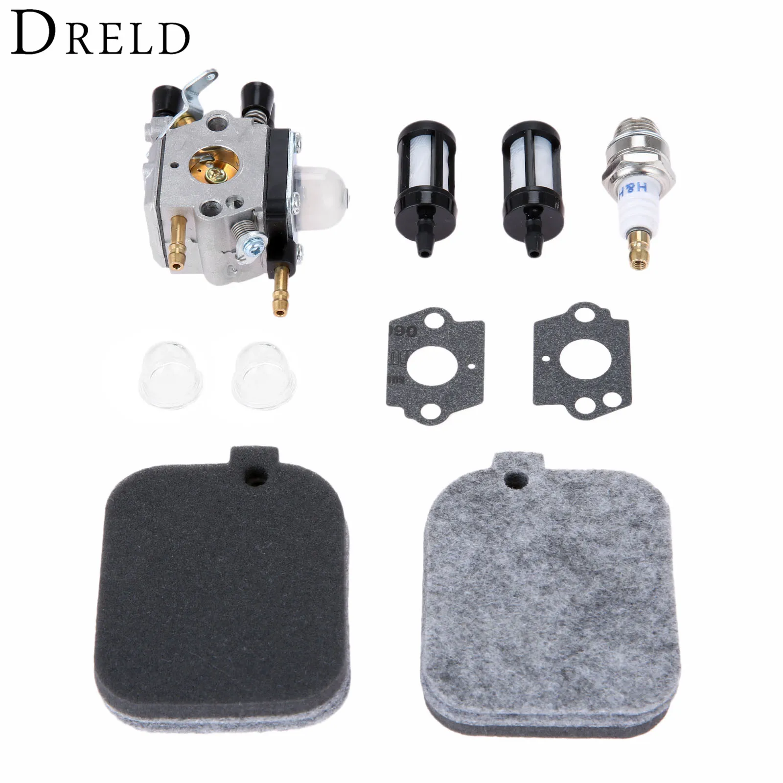 

DRELD C1Q-S68 Carburetor with Air Filter Fuel Filter Spark Plug for Stihl Blower BG45 BG46 BG55 BG65 BG85 SH55 SH85 BR45C Carb