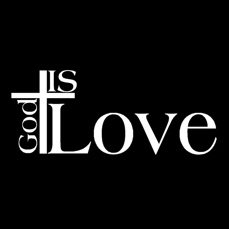 14.5X5.9CM GOD IS CROSS LOVE Оригинальная виниловая наклейка для мотоцикла автомобиля