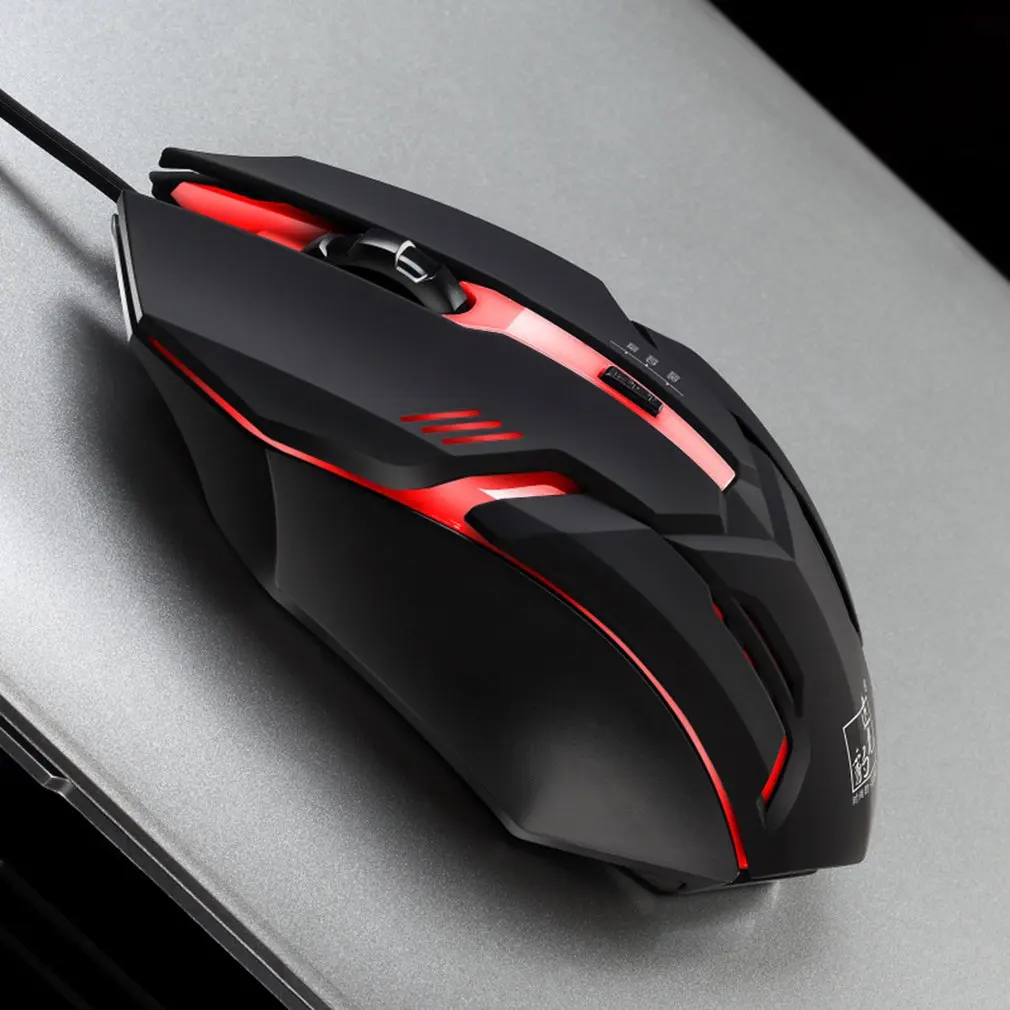 K2 800/1200/1600 Точек на дюйм Регулируемая Проводная игровая Мышь светодиодный оптический USB компьютера Мышь геймерская мышь компьютерные аксессуары