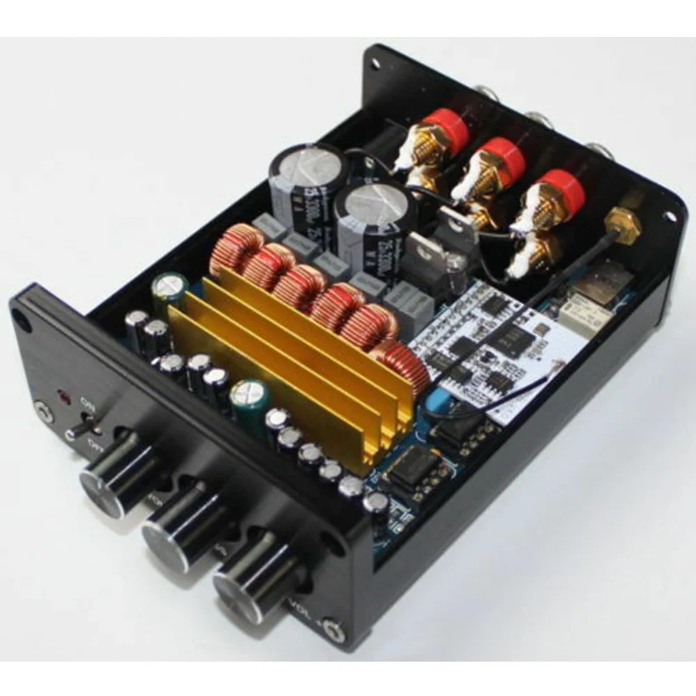 

2*50W+100W Mini TPA3116 2.1 3300UF/25V CRS 4.0 Bluetooth Class D Digital Amplifier Board