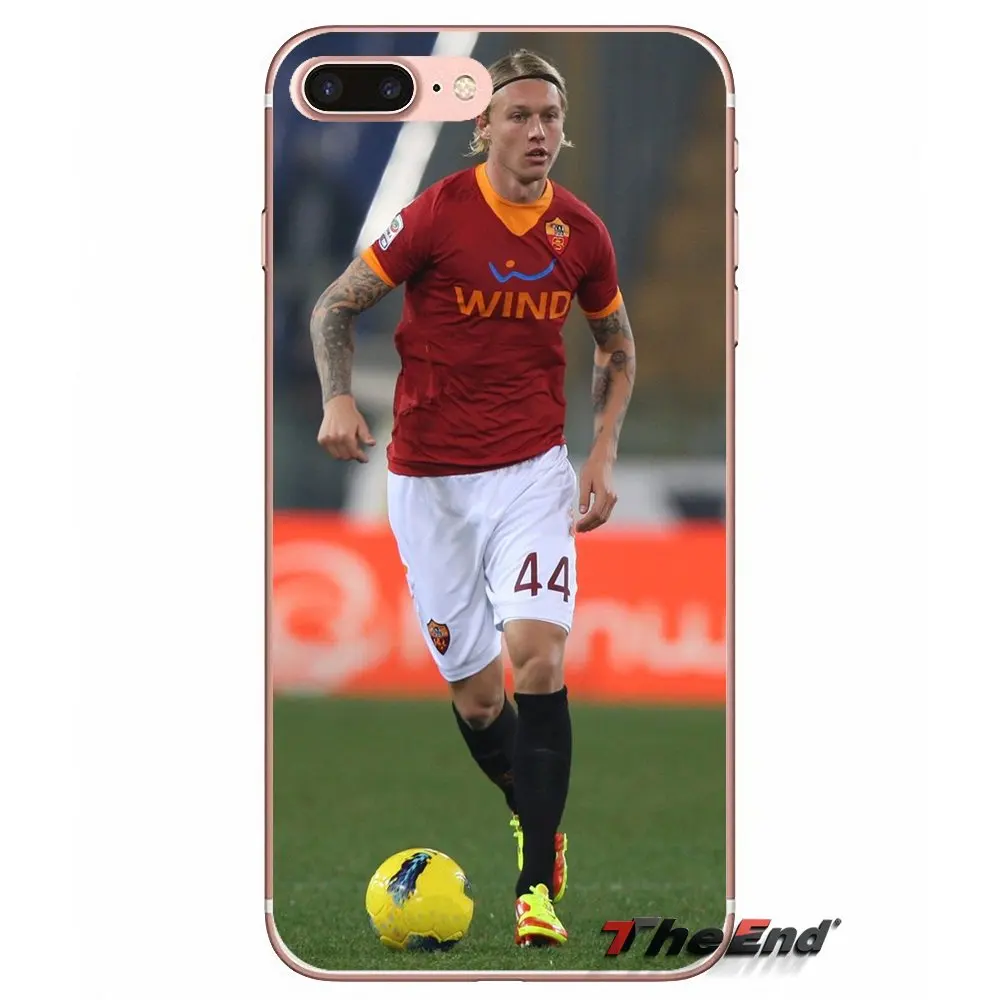Силиконовые чехлы Дания футбольный плеер для iPhone X 4 4S 5 5S 5C SE 6 6S 7 8 Plus Samsung Galaxy J1 J3 J5 J7
