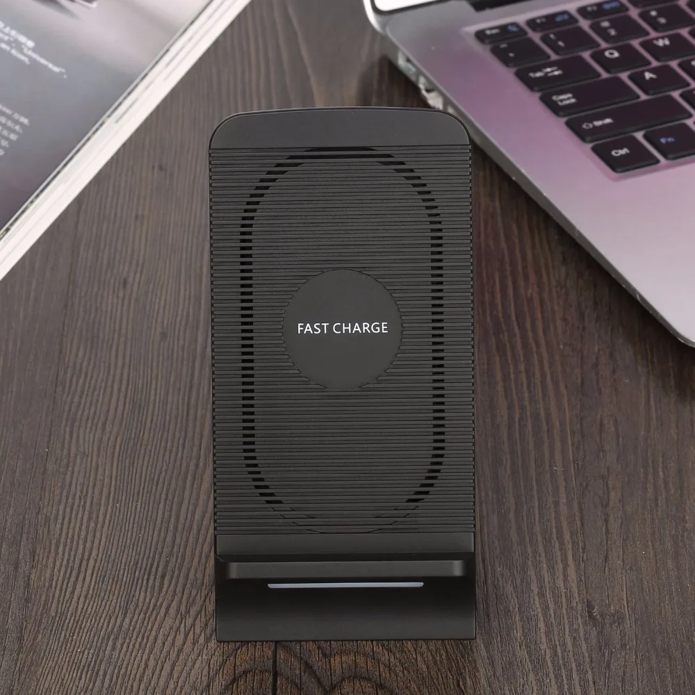 Qi Беспроводное зарядное устройство + вентилятор быстрая Беспроводная зарядка