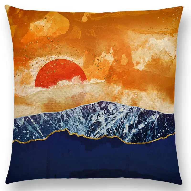 Горячая Распродажа Солнце Луна День Ночь небо горы за пределами Пустыни огромные