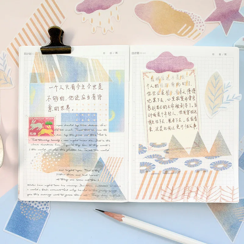 60pcs/1pack Kawaii Stationery Stickers Winter series Diary Planner Decorative Mobile Scrapbooking DIY Craft |