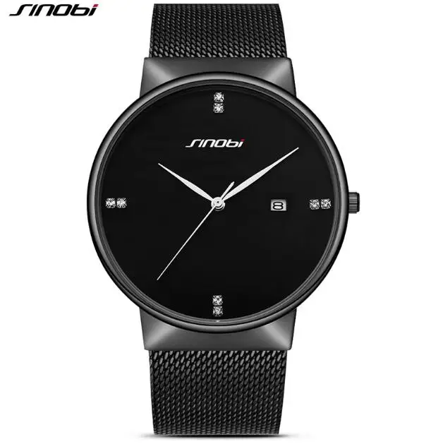 SINOBI Женские наручные часы женские с металлической сеткой ультратонкие bayan kol saati