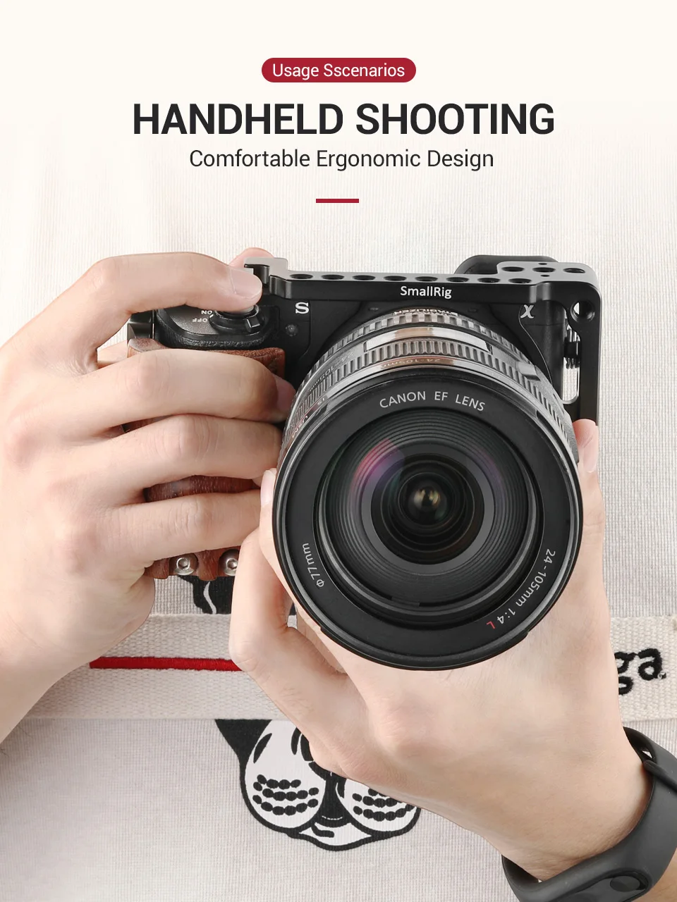 Клетка для камеры SmallRig из алюминиевого сплава для sony A6500/A6300 улучшенная версия защитная установка для Dslr камеры для sony A6500-1889