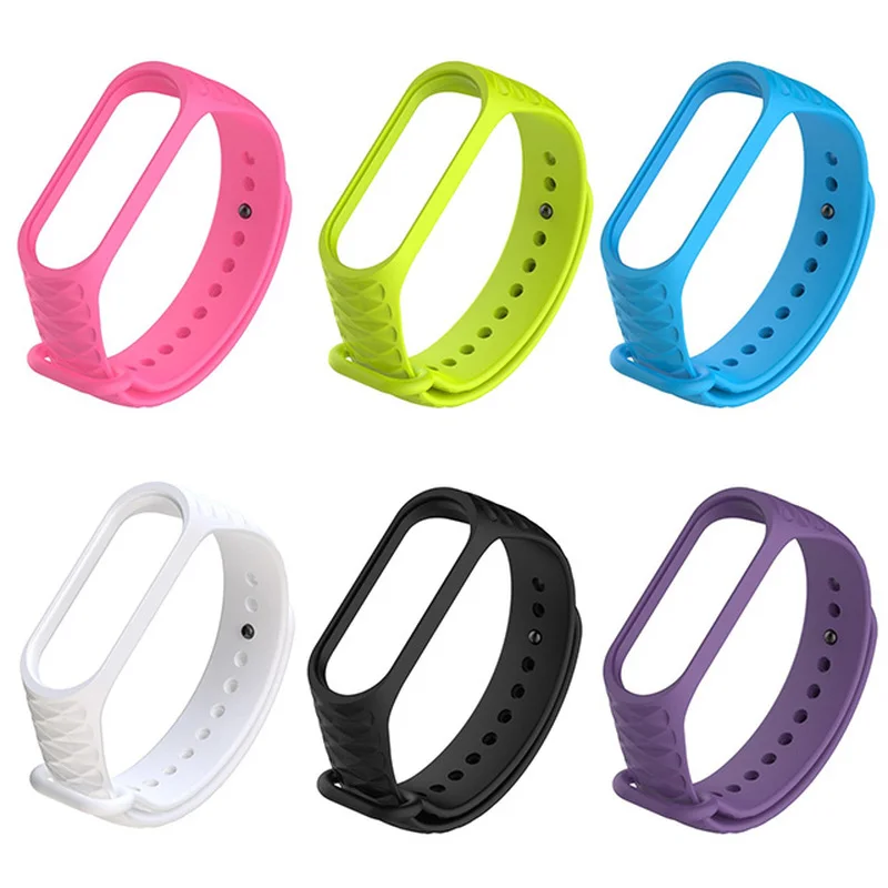 Ремешок для смарт часов Xiaomi Mi band 3 сменный цветной браслет аксессуары 1