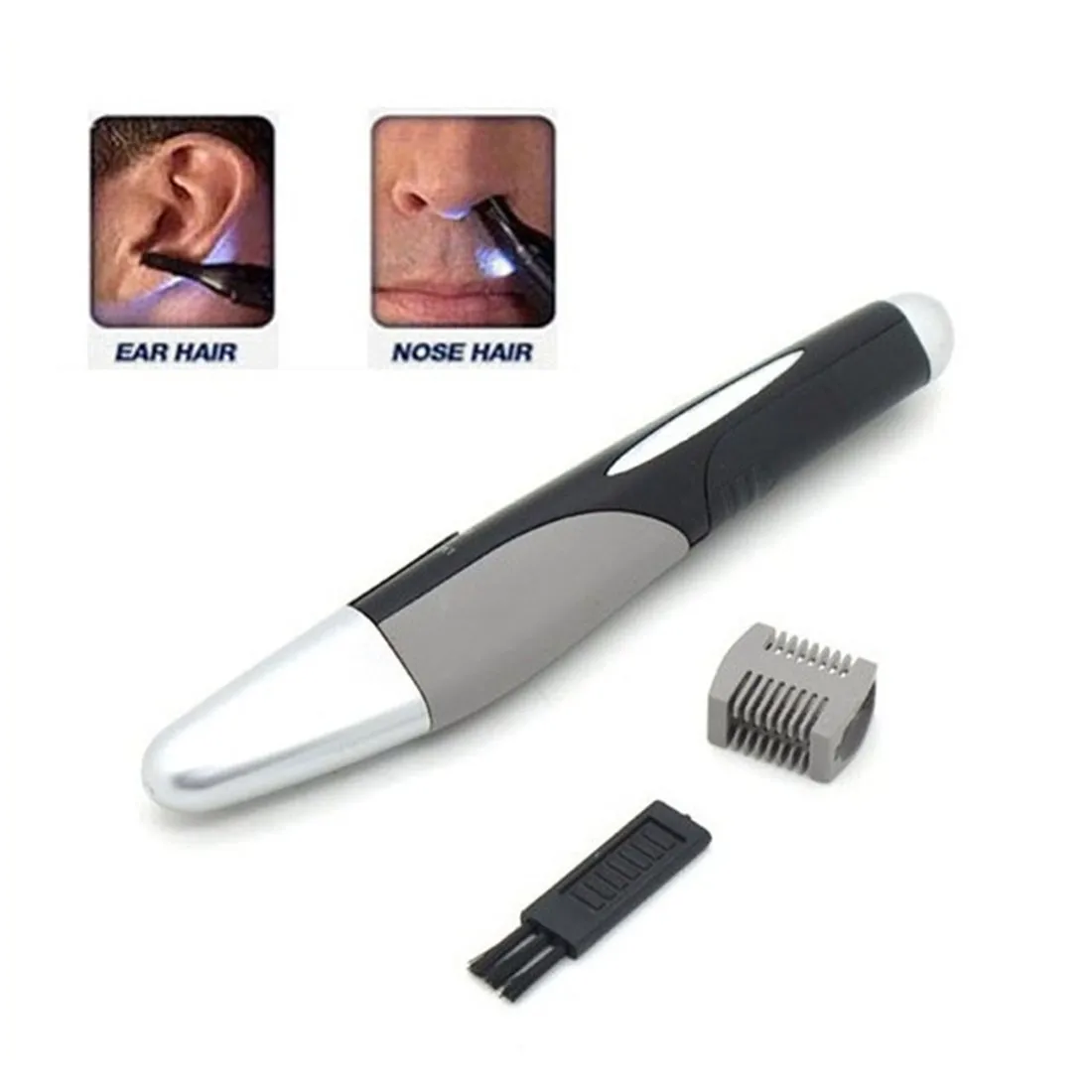 

New Arrival Ear Eyebrow Nose Trimmer Removal Shaver Personal Electric Built In LED Light Face Care Hair Trimer