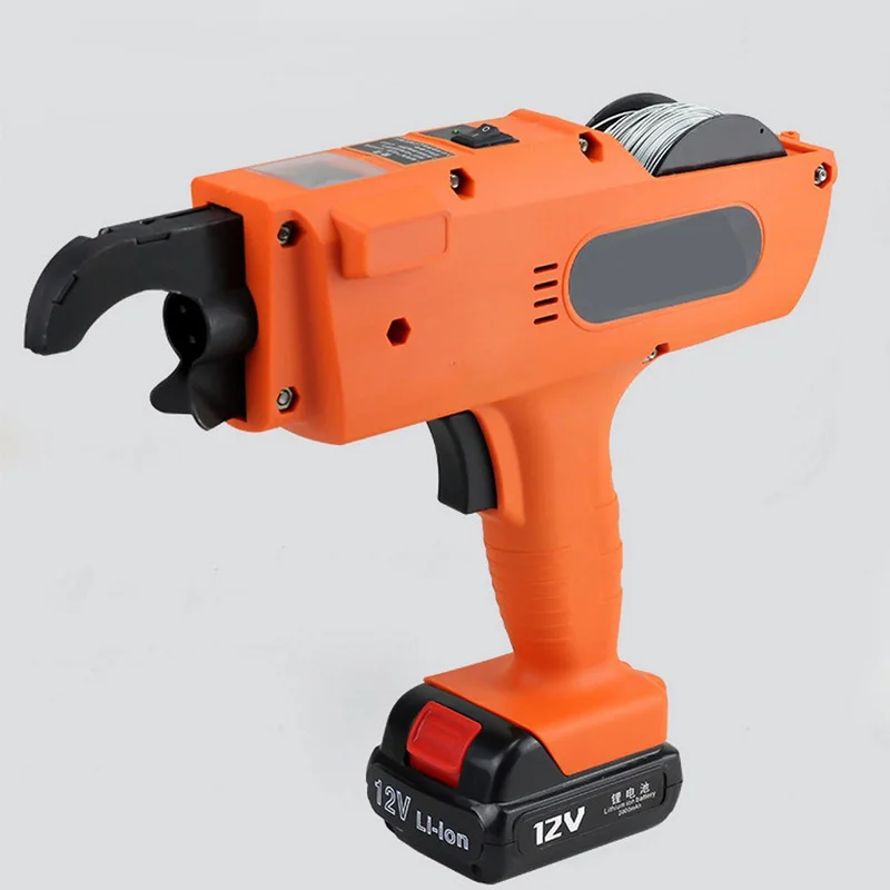 

12V Automatic Rebar Tying Machine Cordless Rechargeable Lithium Battery Building Drill Rebar Tier Electric Tool 8-34MM