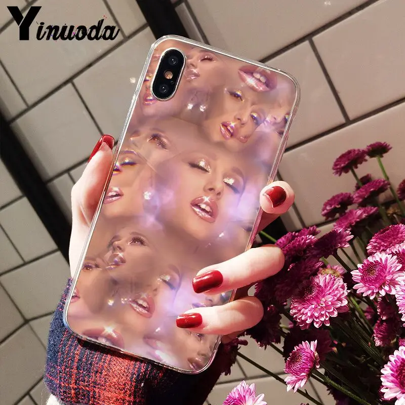 Yinuoda Ariana Grande AG Радужный подсластитель прозрачный мягкий чехол для телефона iPhone 8 7 6 6S Plus 5 5S SE XR X XS MAX Coque