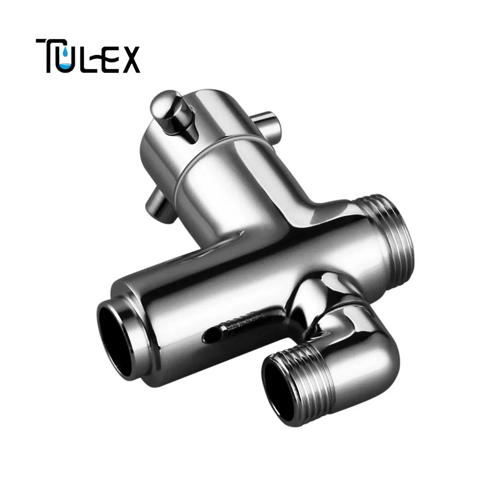 TULEX душевой переключатель, 3 способа, душевой рычаг, переключатель, 3 функции, смеситель для душа, латунный корпус, хромированные аксессуары для ванной комнаты