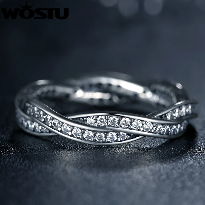 Горячая Распродажа серебряных колец с полным кристаллом для женщин Европейский