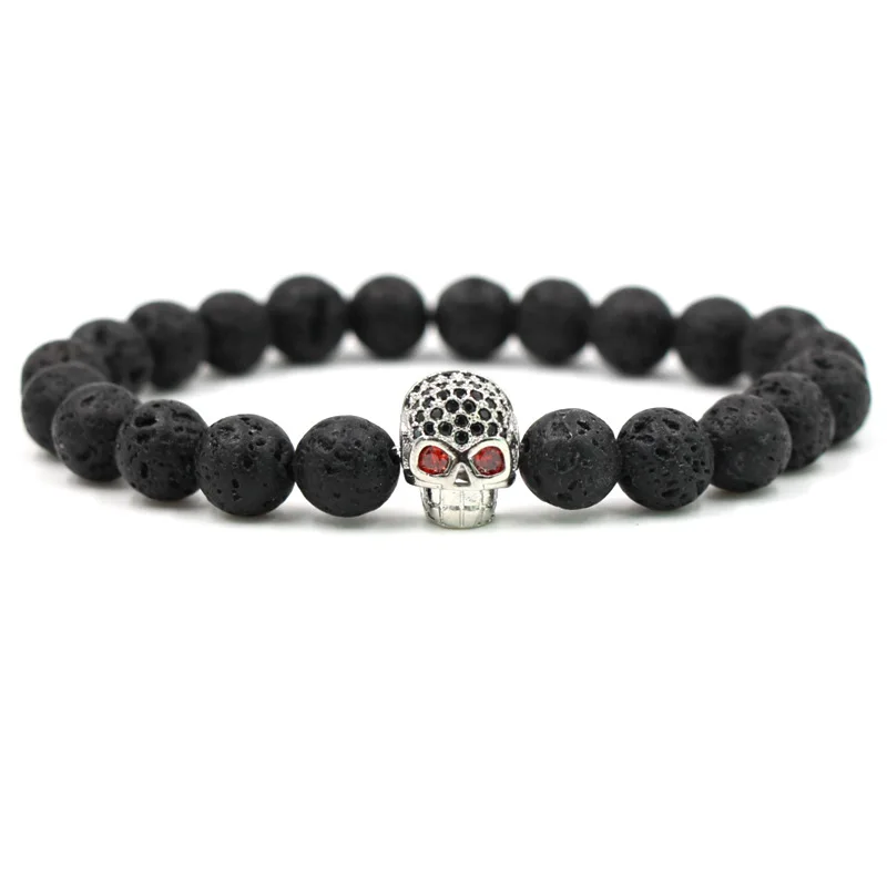 Бусины из черного лавового камня 8 мм 4 цвета|buddha jewelry|bracelet yogadiffuser bracelet |