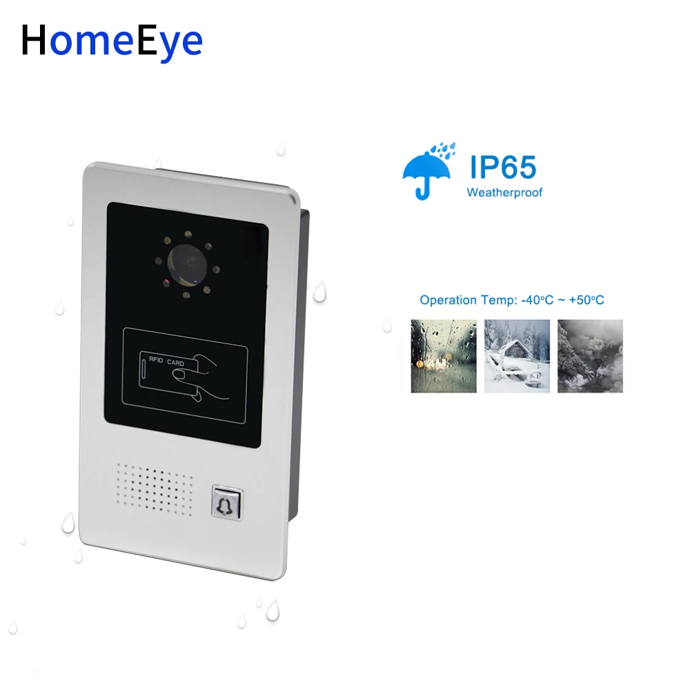 Дверной звонок HomeEye 7 дюймов система контроля доступа для дома 1200TVL непромокаемая