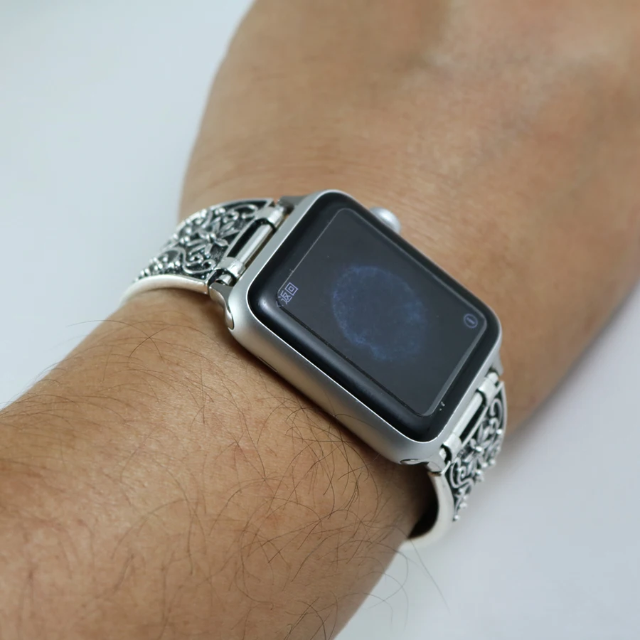 Роскошный ремешок из нержавеющей стали для часов Apple Watch 42 мм 38 мм Женский браслет для часов iWatch серии 3 2 1