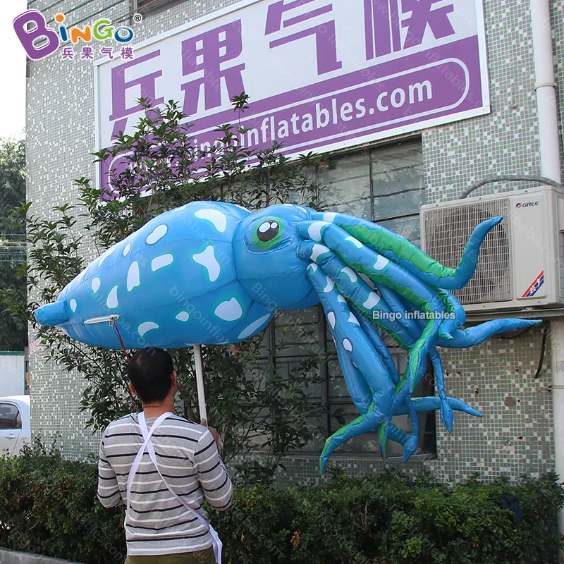 

Personalized 2.4 meters big blue inflatable squid / giant inflatable squid / giant inflatable squid balloon toys