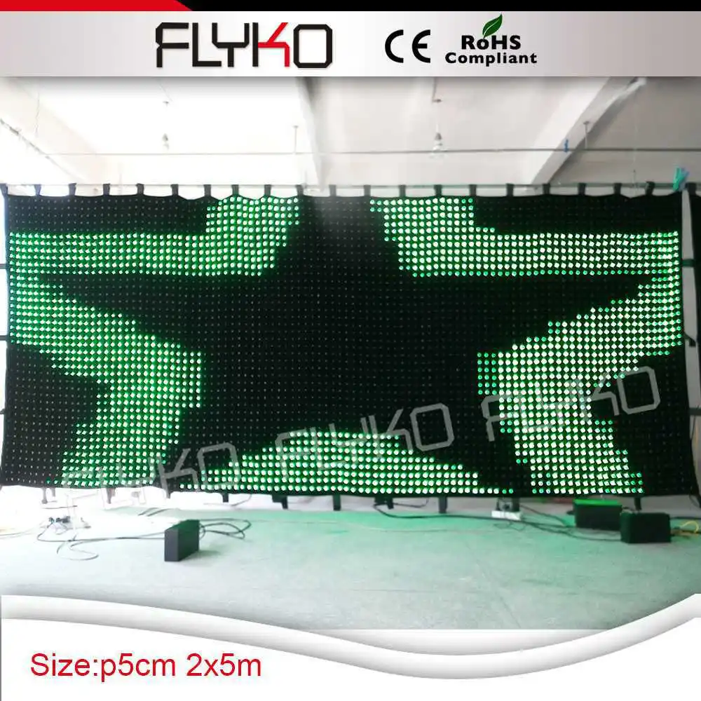 Dj оборудование gif экран светодиодный видео занавес для сценического фона|led video