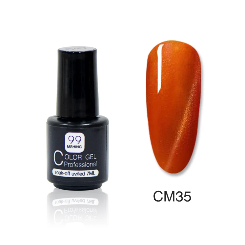 CM35 Mshing99 УФ-Гель-лак для кошачьих глаз 3D сделай сам Магнитный цвет красный огонь кошачий глаз Гель-лак для ногтей отмачиваемый Гель-лак для ногтей 4,6 - Цвет: CM35