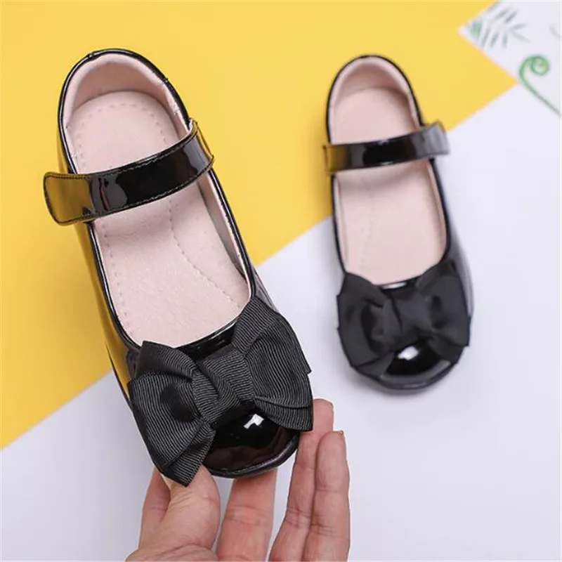 

New Spring/Autumn Children Shoes Baby Toddler Flats Breathable Casual Dress Shoes Girls Princess Kids Leather Shoes 02