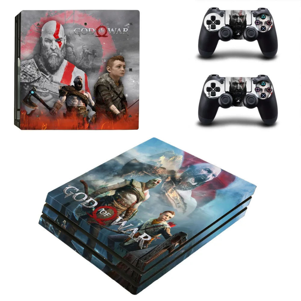 Для версии бога войны PS4 Pro кожи наклейки для Sony PlayStation 4 консоли и 2 контроллеры