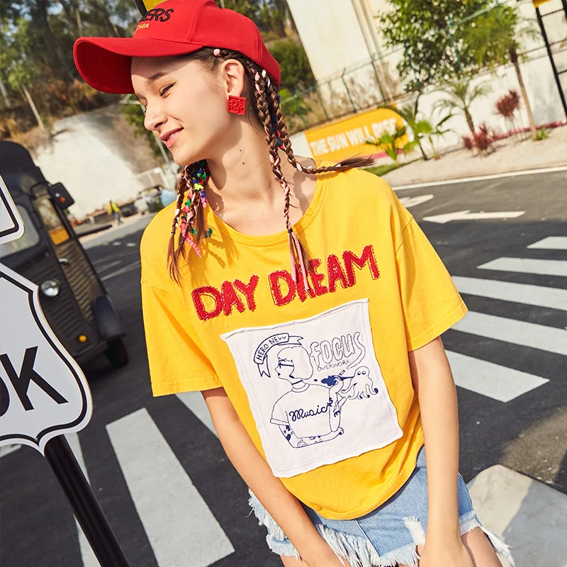 

Hiawatha Cotton Short Sleeve T-Shirt Women Sexy Backless Hollow Out Tops Fashion Asymmetry Summer T Shirts TX052