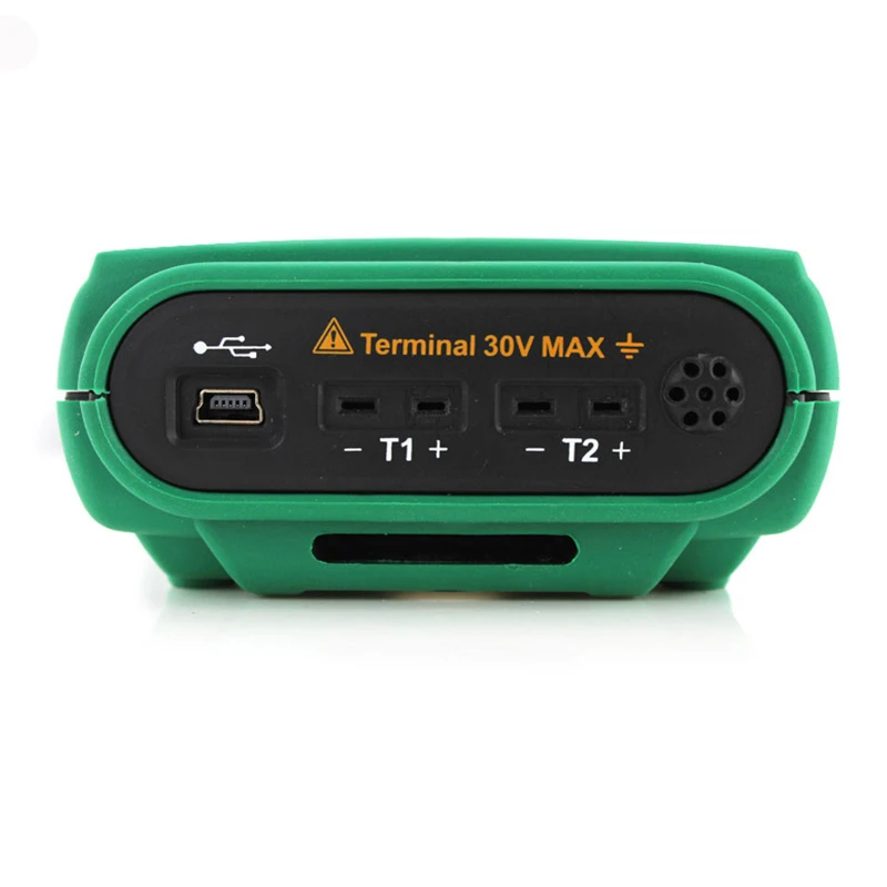MS6514 двухканальный цифровой термометр Регистратор температуры тестер USB интерфейс 1000 наборы данных KJTERSN термопары