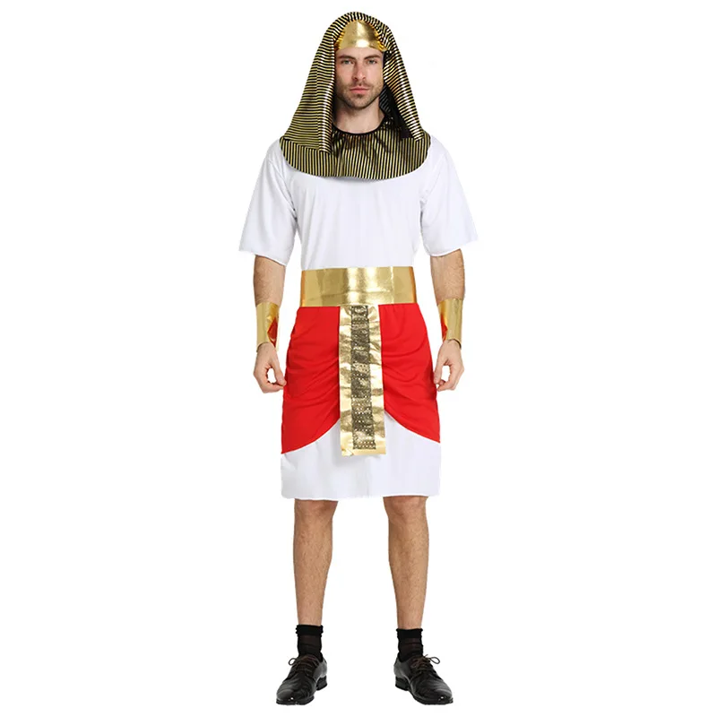 Cool Male Men Egypt Costume Greece God Halloween Purim Role Play Adult Cosplay Carnival Fancy Dress Party Christmas| |