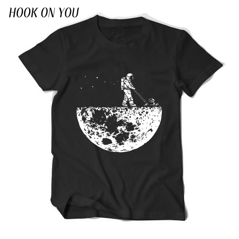 Горячая Распродажа 2019 Летняя мужская футболка новый дизайн HanHent Develop The Moon