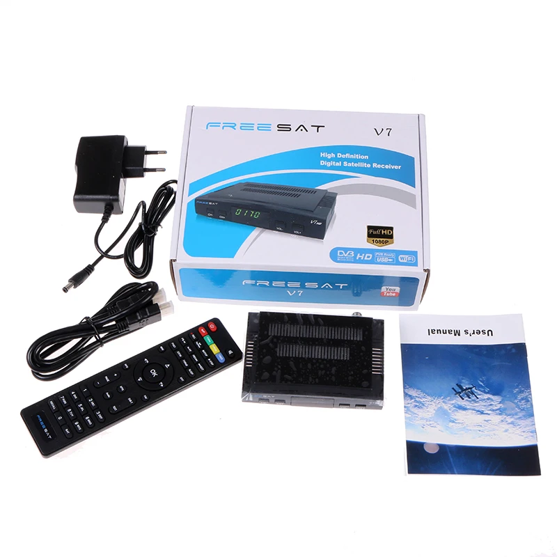 Freesat V7 спутниковый ресивер с CCCAM Функция PowrUV IP ТВ BOX Full HD DVBS2|satellite receiver|v7 satellite