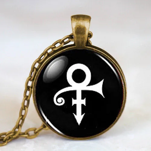 Prince RIP Ankh знак символ логотип фиолетовый дождь мужское модное ожерелье ручной