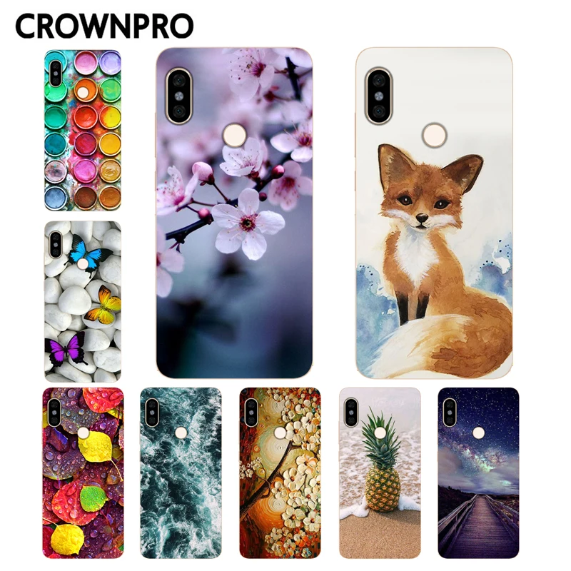 CROWNPRO для Funda Xiaomi Redmi Note 5 чехол для телефона Redmi Note 5 Pro Чехол Силиконовый мягкий TPU Coque Global Redmi Note 5 Чехол