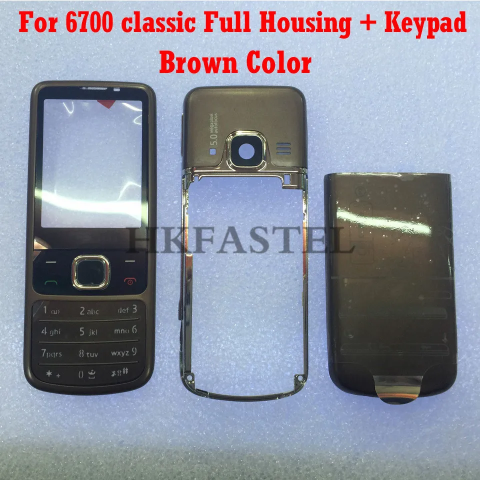 Высококачественный коричневый Чехол HKFASTEL для Nokia 6700 6700c Классический Новый