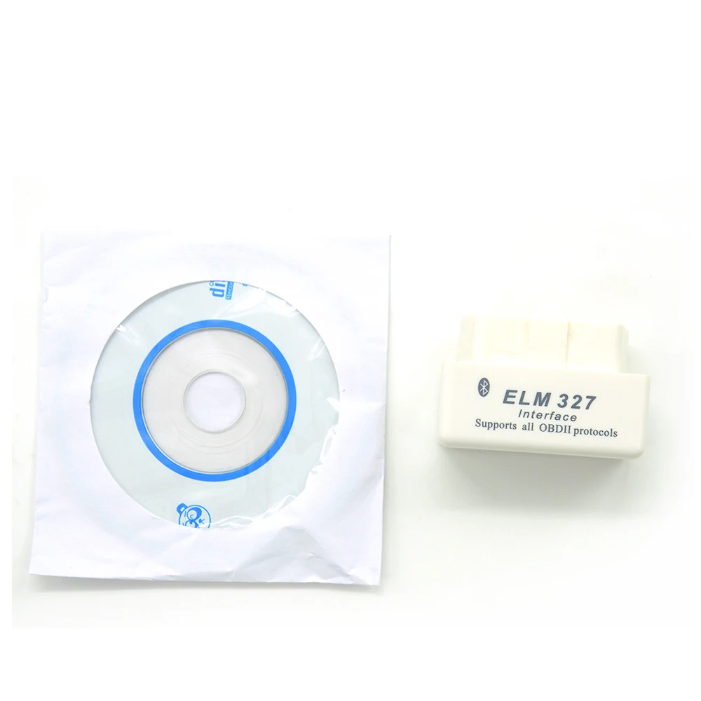 Супер Мини Elm327 Bluetooth последняя версия белый V2.1 elm327 интерфейс OBD2 / OBD II