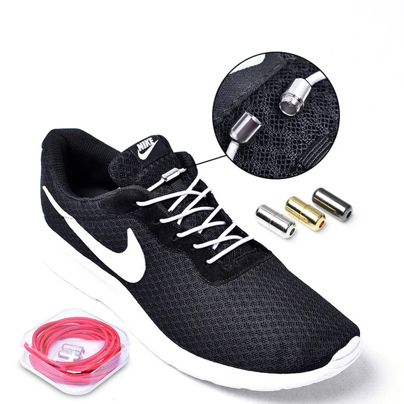 1 пара эластичных шнурков без галстука эластичные запирающиеся круглые шнурки 25