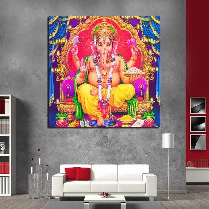 God Ganesha холст картина печать гостиная домашний декор художественное оформление