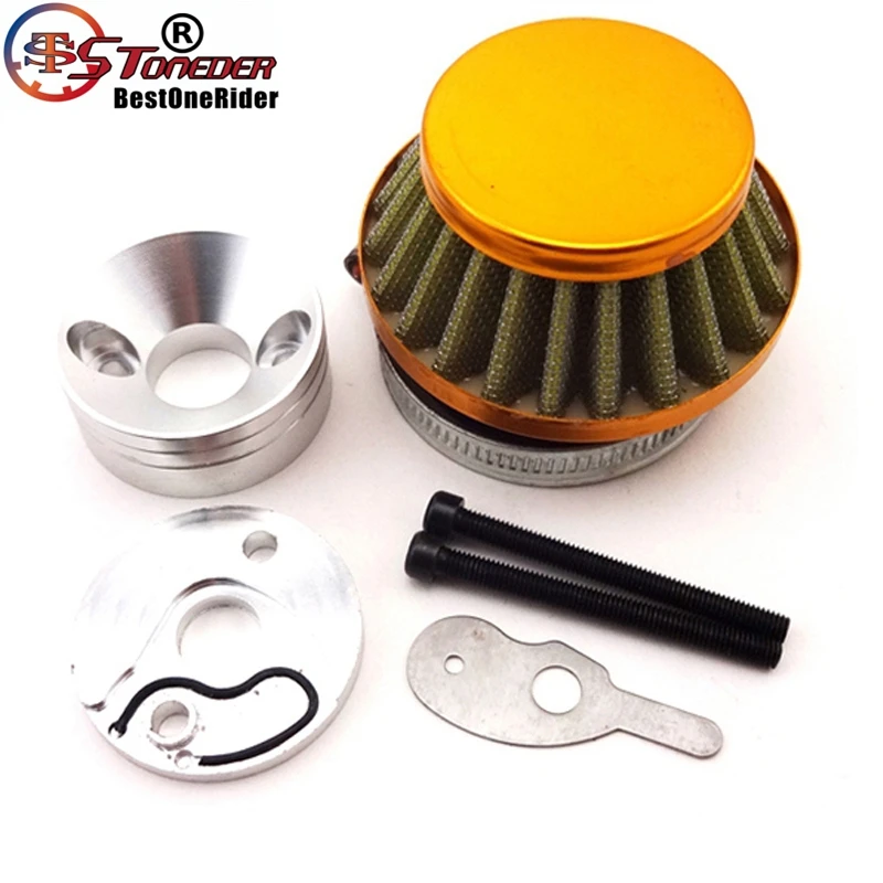 STONEDER 44mm Air Filter Cleaner Adapter Stack For 2 Stroke 33 43cc 49cc Big Foot Goped Blad Z Gas Scooter Xcooter Cobra Motovox |