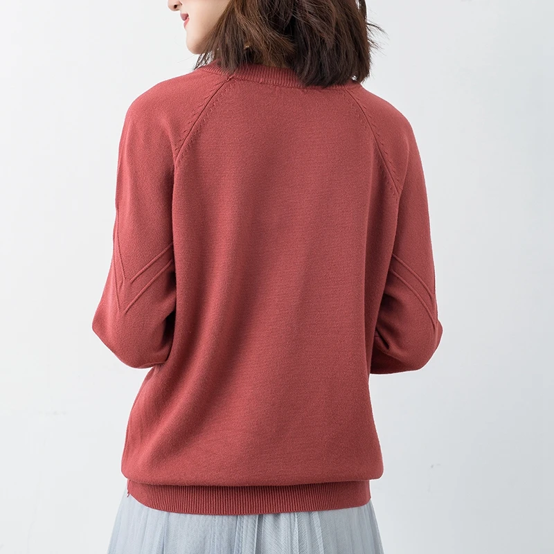 2019 Gigh Quality Cashmere Sweater Women Knit Top Winter Strong Autumn Women's Leisure Soft | Женская одежда