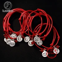 12 chinese zodiac constellation bracelet good lucky red string bangle 925 sterling silver for womens jewelry gift accessories
